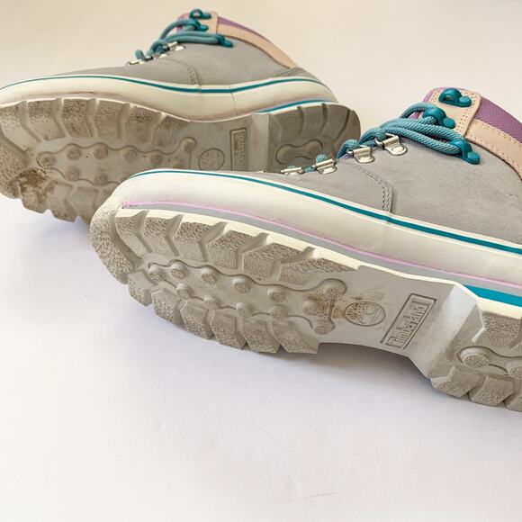 TIMBERLAND WOMEN'S EURO HIKER WP a412w HIKER MEDIUM GRAY NUBUCK SIZE 6 - Picture 4 of 7